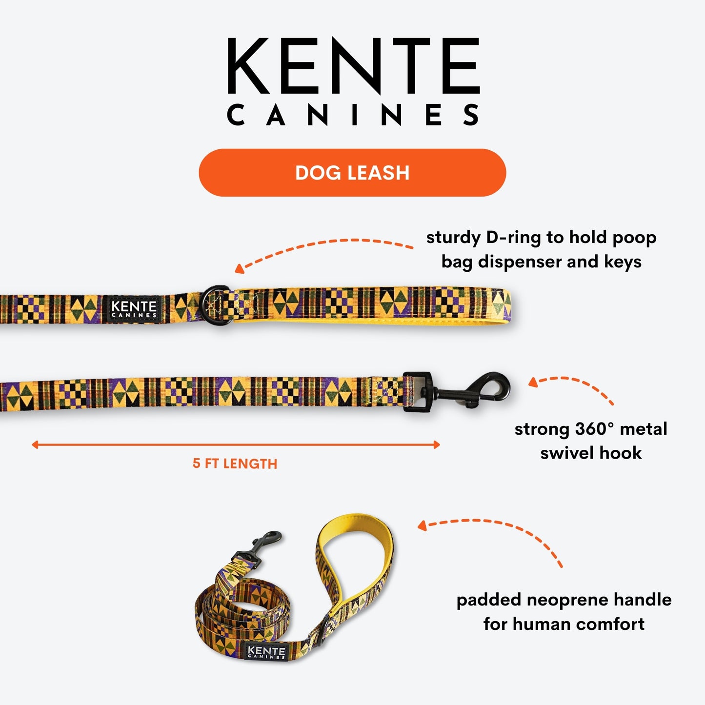 Gold Rush 3-Piece Dog Walk Set - Dog Harness Bundle