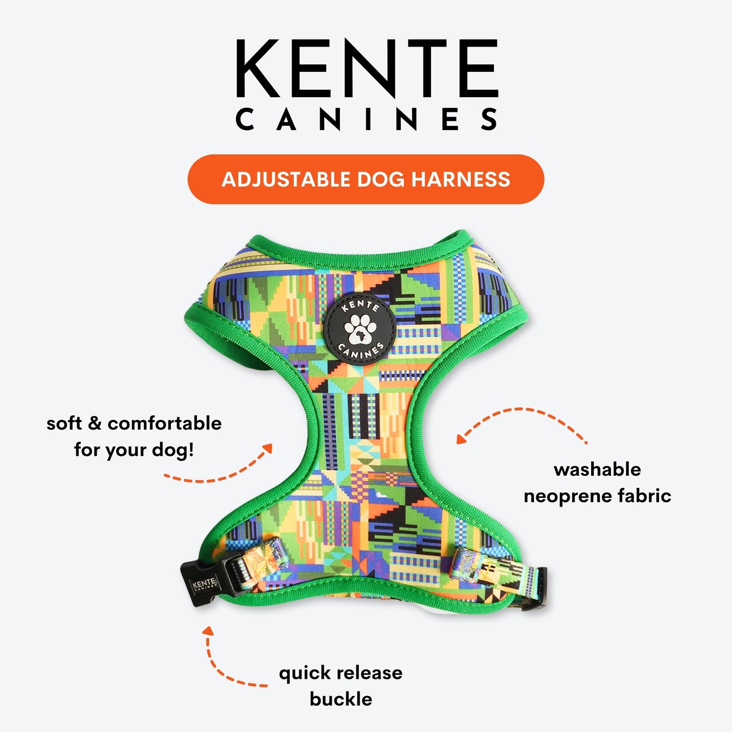 Jungle Green 3-Piece Dog Walk Set - Dog Harness Bundle