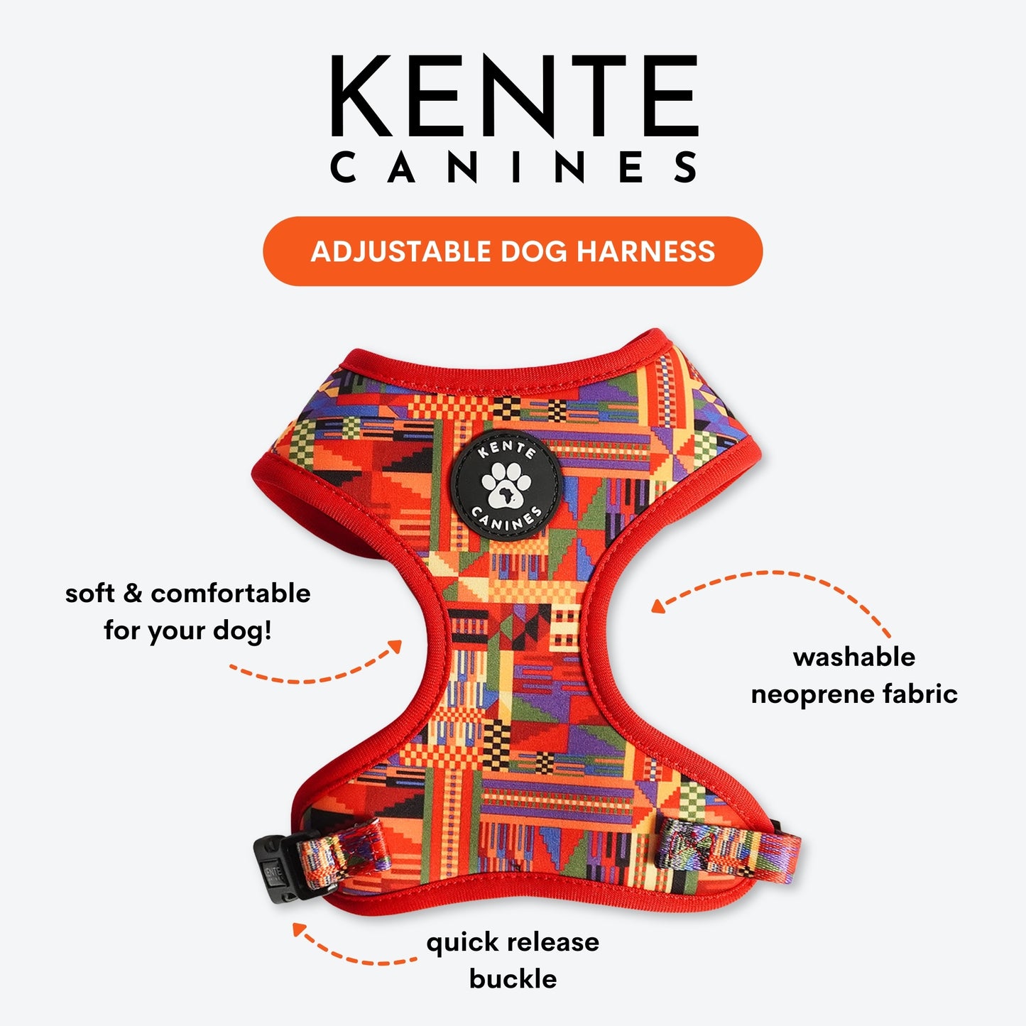 Safari Sunset 3-Piece Dog Walk Set - Dog Harness Bundle